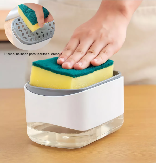 Ahorrador de Detergente con Porta Esponja || SOAP PUMP™: