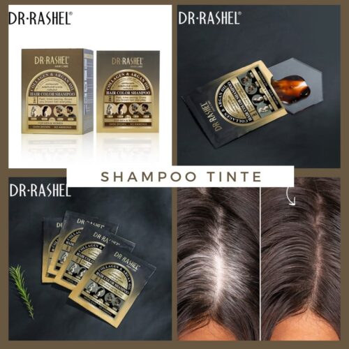 Shampoo en SACHETS Cubre Canas Dr. Rashel - Rápido, Natural y Nutritivo 🌟